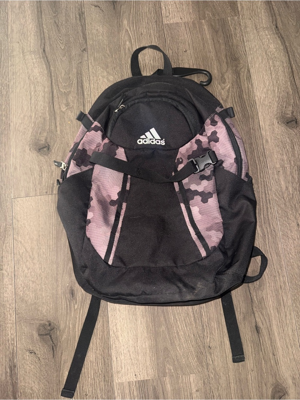 adidas Black & Grey Camo Baeeball Backpack